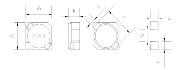 SMD Power Inductor, CDRH2B/3B/4B Series