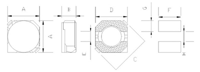 SMD Power Inductor, CDRH2B/3B/4B Series
