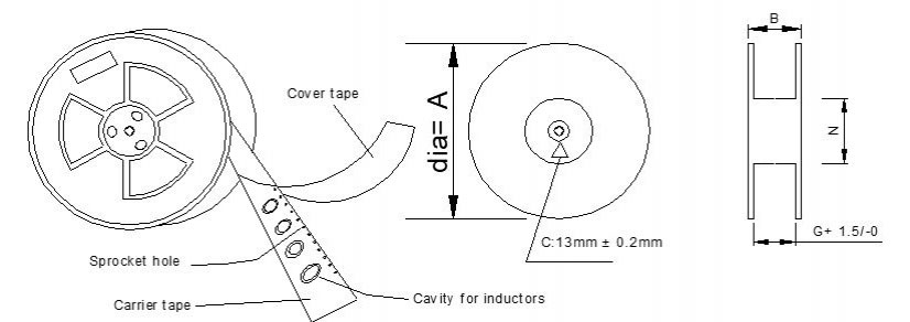 Reel Packaging of SMT Inductor