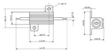 Aluminum Housed Chassis Mounted Wire Wound Resistor